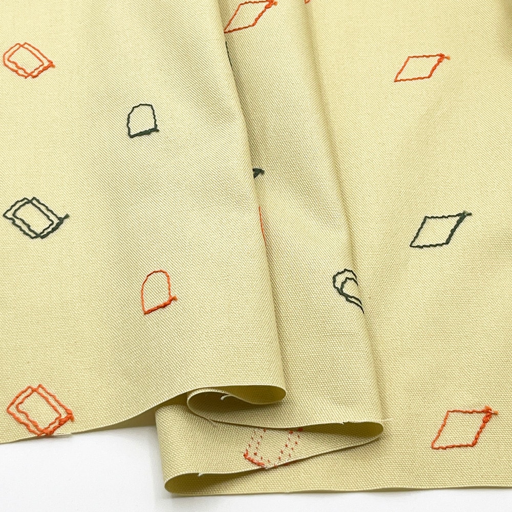 【Hitosaji】 ぱんもどき 刺しゅう |コットンオックス生地