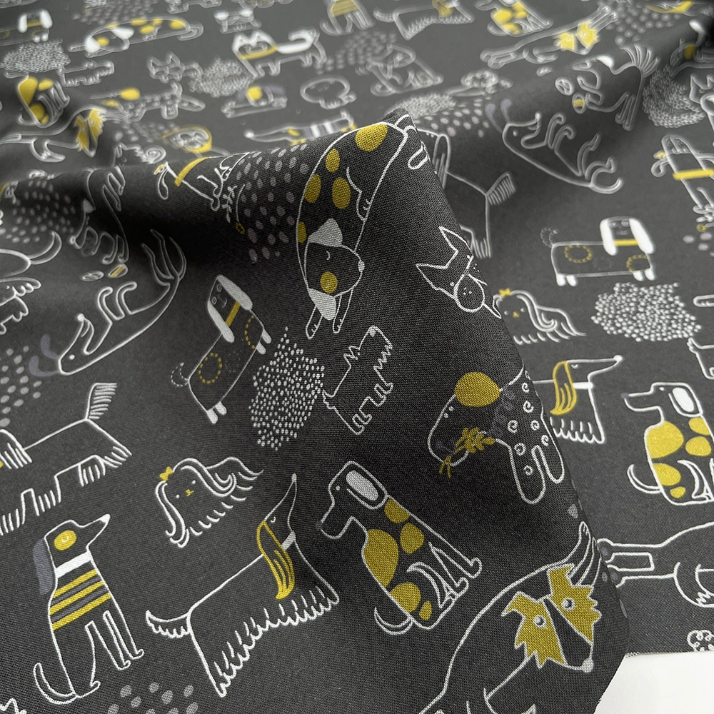 【Riconic】「いぬごこち」 デジタルプリント|シーチング