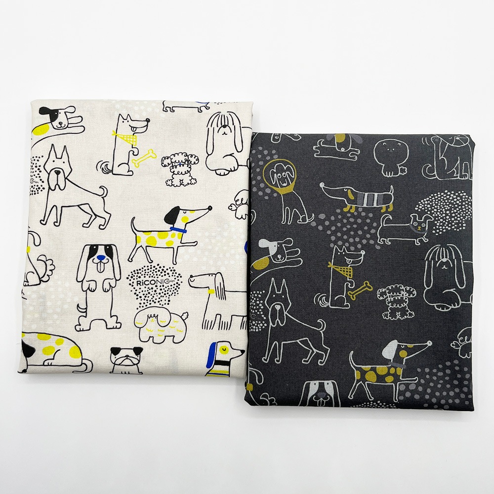 【Riconic】「いぬごこち」 デジタルプリント|シーチング