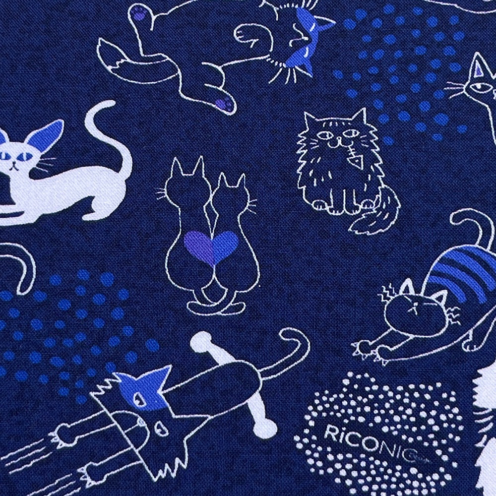 【Riconic】「ねこごこち」 デジタルプリント｜シーチング