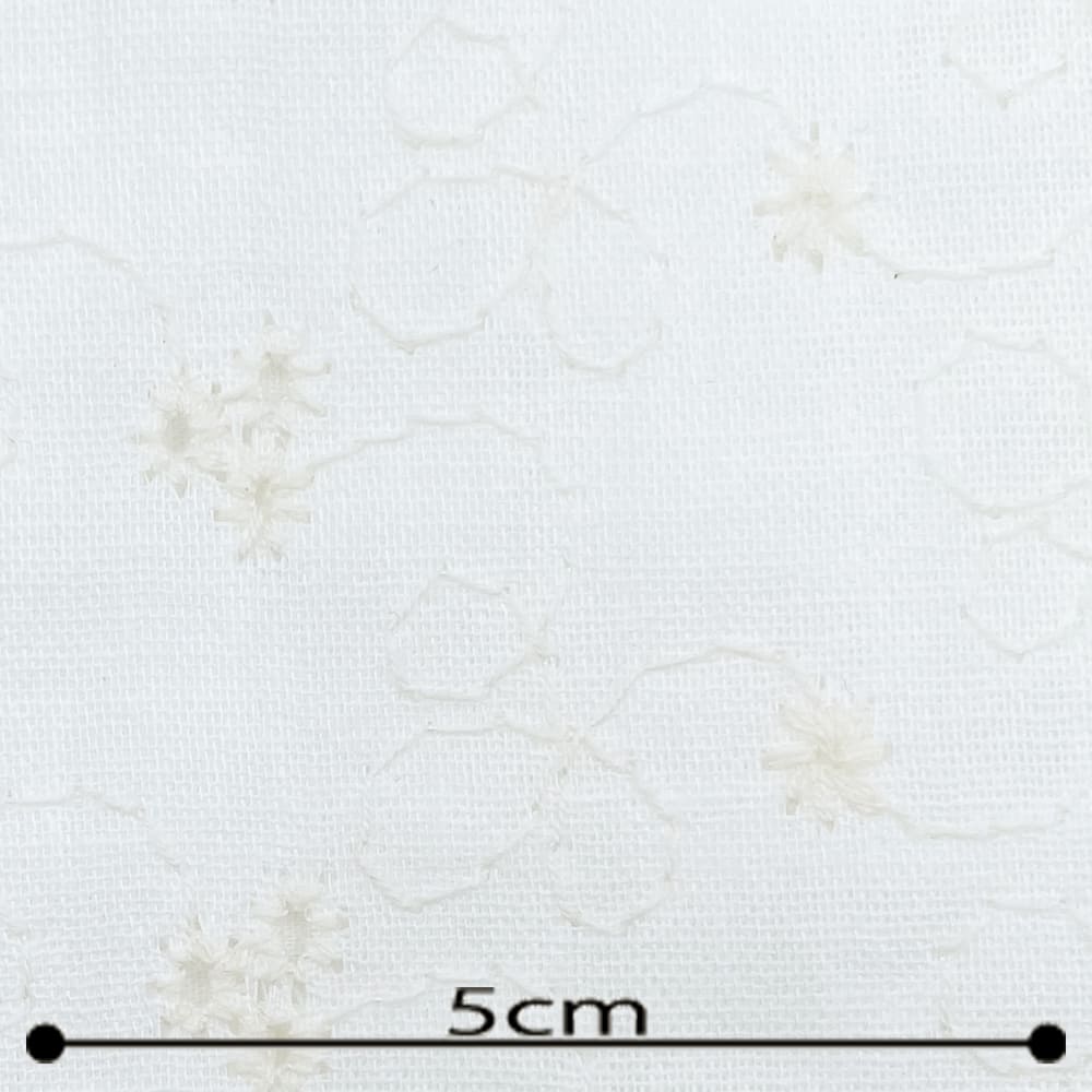 【sale】レース刺しゅう クレンゼ クラボウ 抗菌 抗ウイルス CLEANSE ダブルガーゼ生地 (ホワイト)