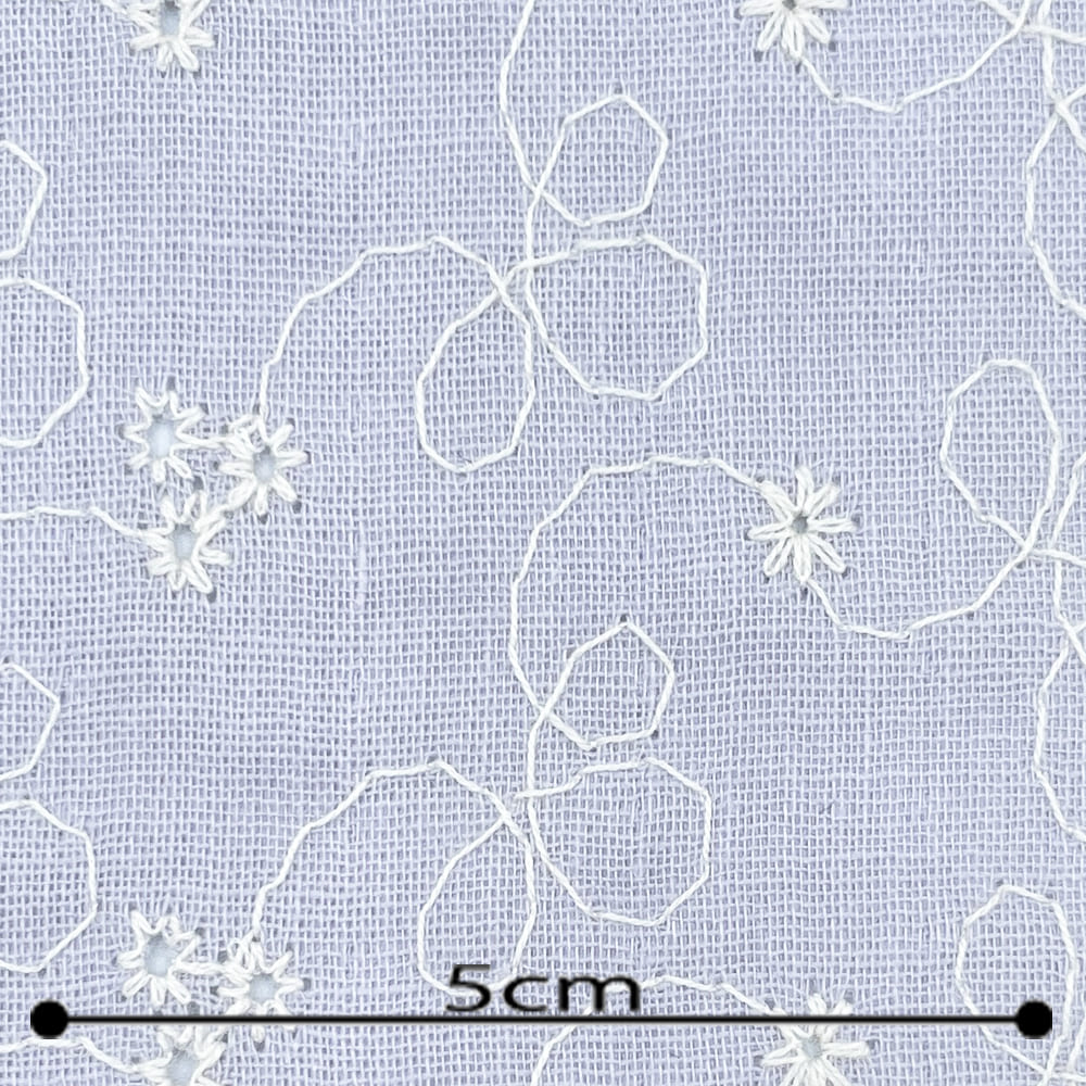 【sale】レース刺しゅう クレンゼ クラボウ 抗菌 抗ウイルス CLEANSE ダブルガーゼ生地 (ラベンダーグレイ)