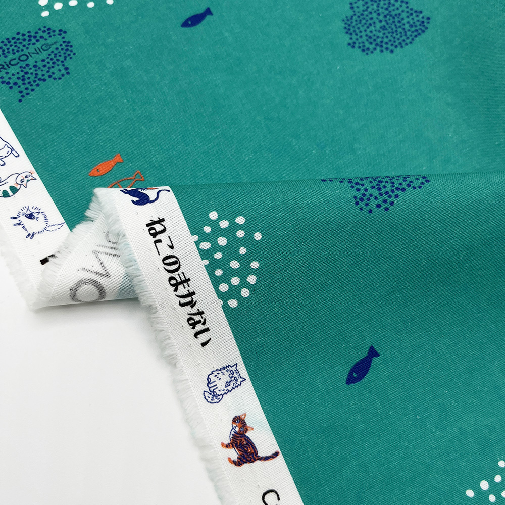 【Riconic】「ねこのまかない」 デジタルプリント|シーチング