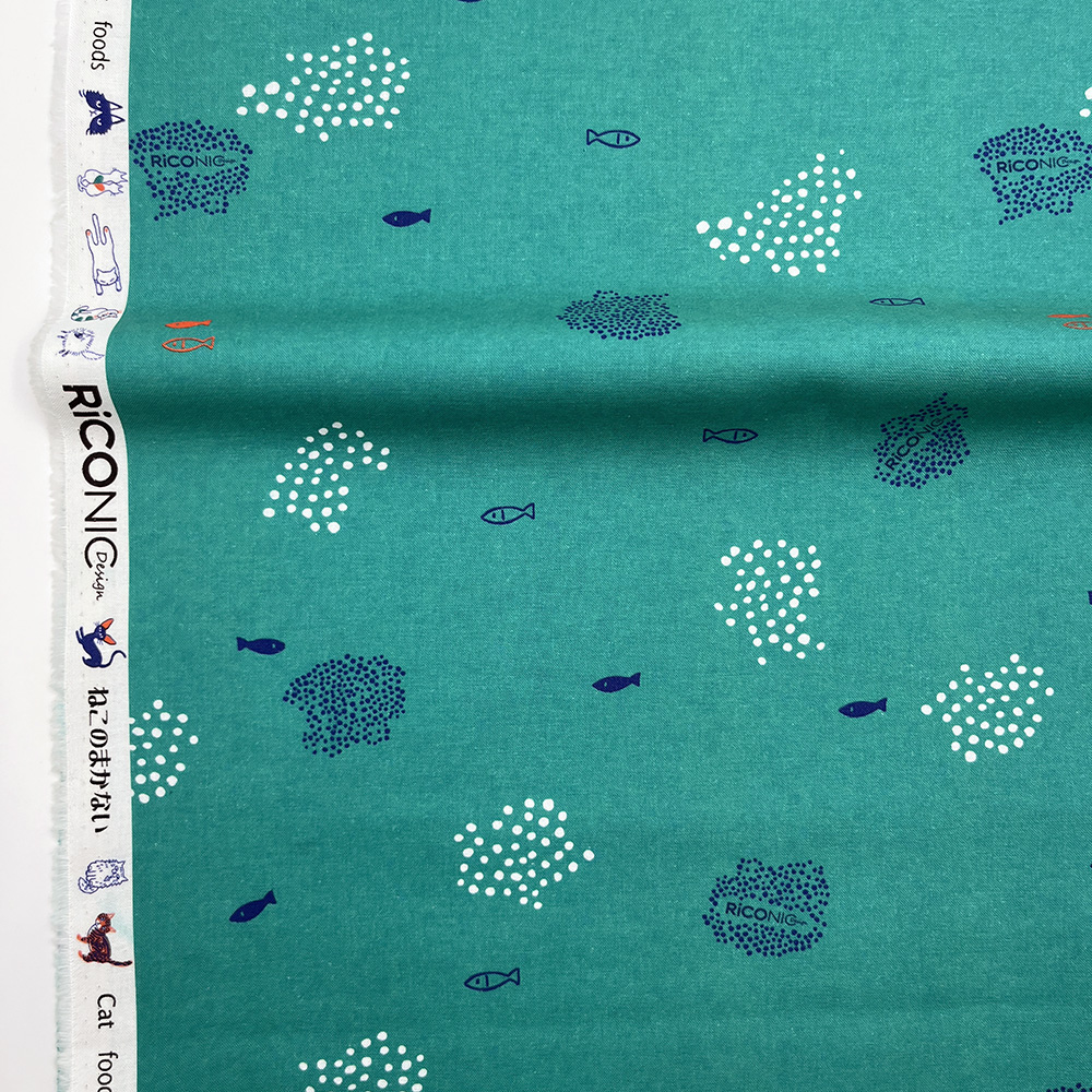 【Riconic】「ねこのまかない」 デジタルプリント|シーチング