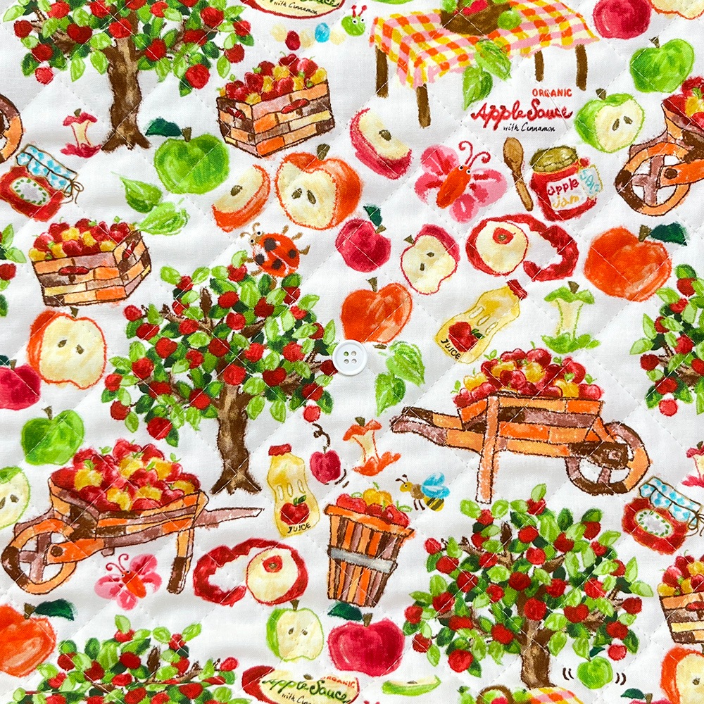 【Riconic】「アップルの収穫祭」 デジタルプリント｜キルティング