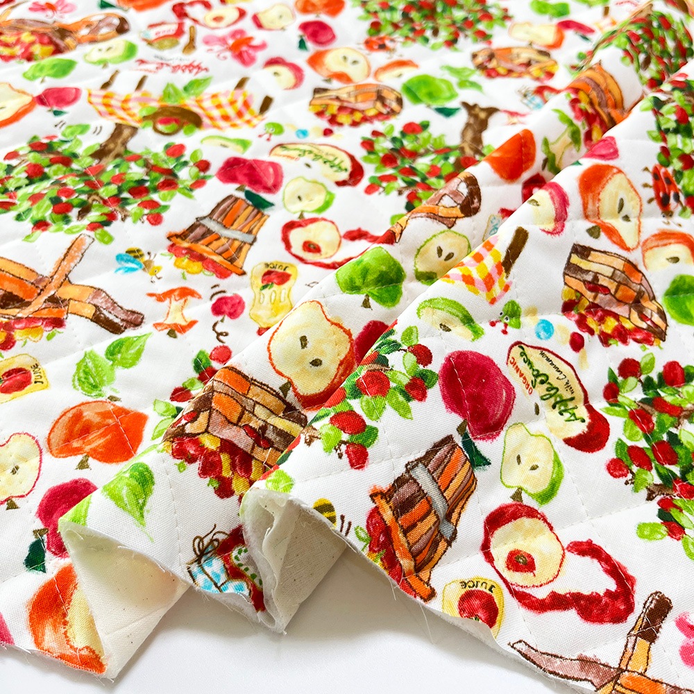 【Riconic】「アップルの収穫祭」 デジタルプリント｜キルティング