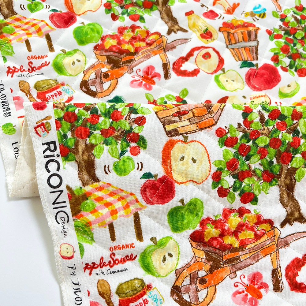 【Riconic】「アップルの収穫祭」 デジタルプリント｜キルティング