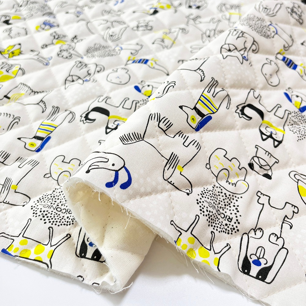 【Riconic】「いぬごこち」 デジタルプリント|キルティング