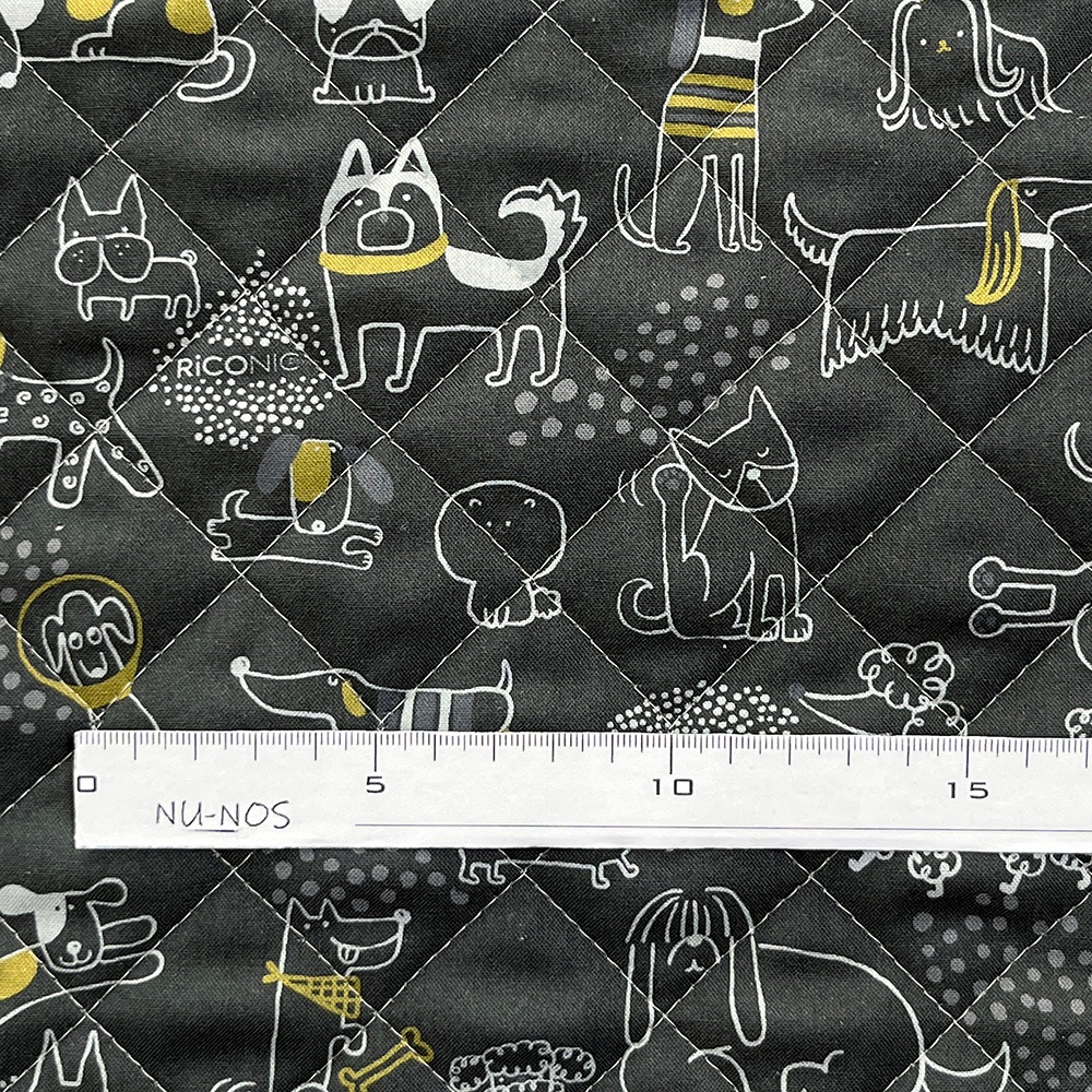 【Riconic】「いぬごこち」 デジタルプリント|キルティング