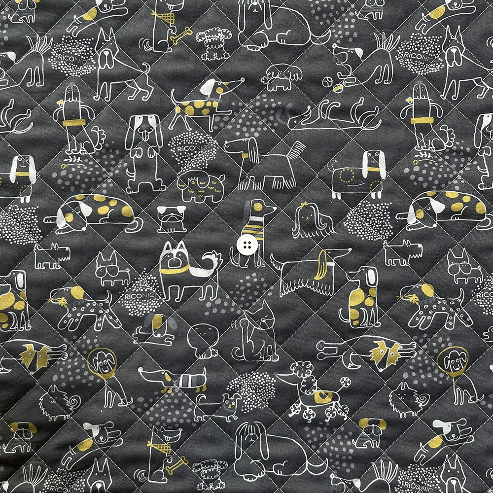 【Riconic】「いぬごこち」 デジタルプリント|キルティング
