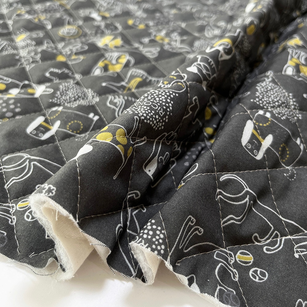 【Riconic】「いぬごこち」 デジタルプリント|キルティング