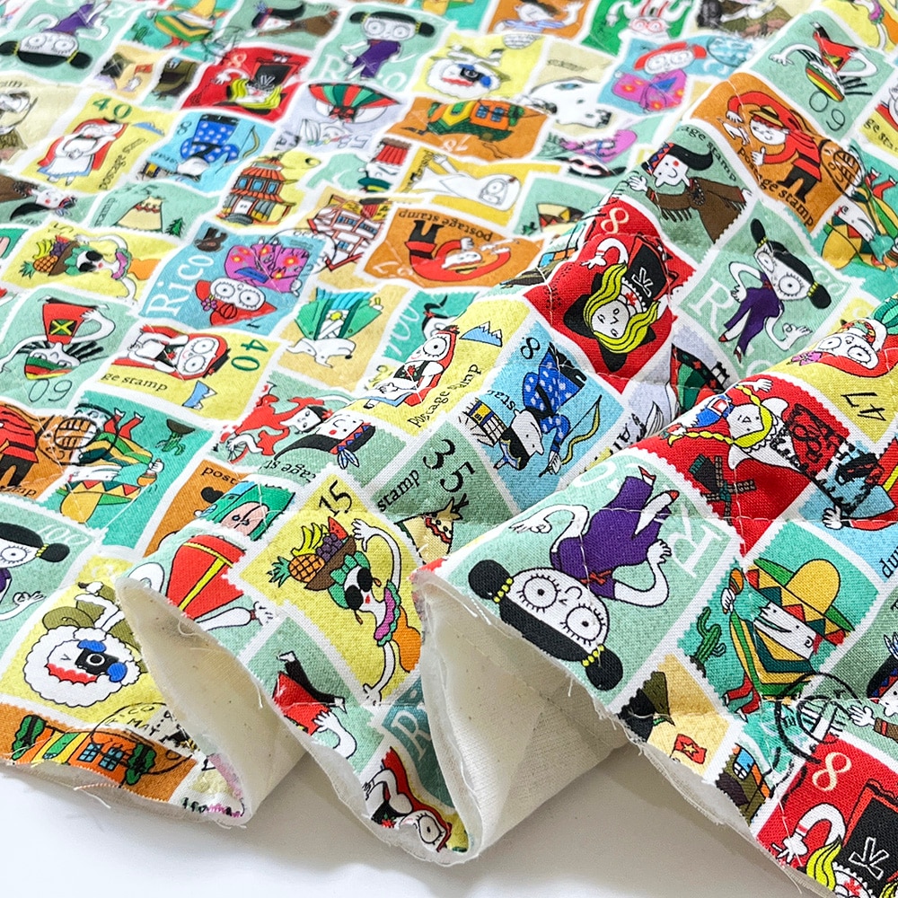 【Riconic】「リコの民族スタンプ」 デジタルプリント｜キルティング