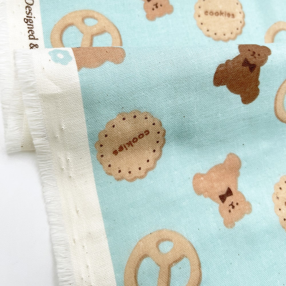 sale】cookieBEAR ダブルガーゼ｜コットン くまちゃんクッキー