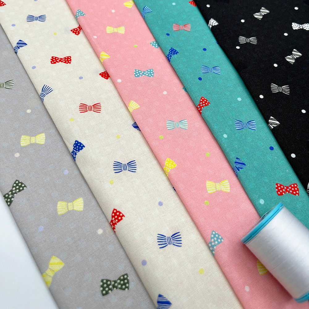 【Riconic】「リボン」 デジタルプリント｜シーチング