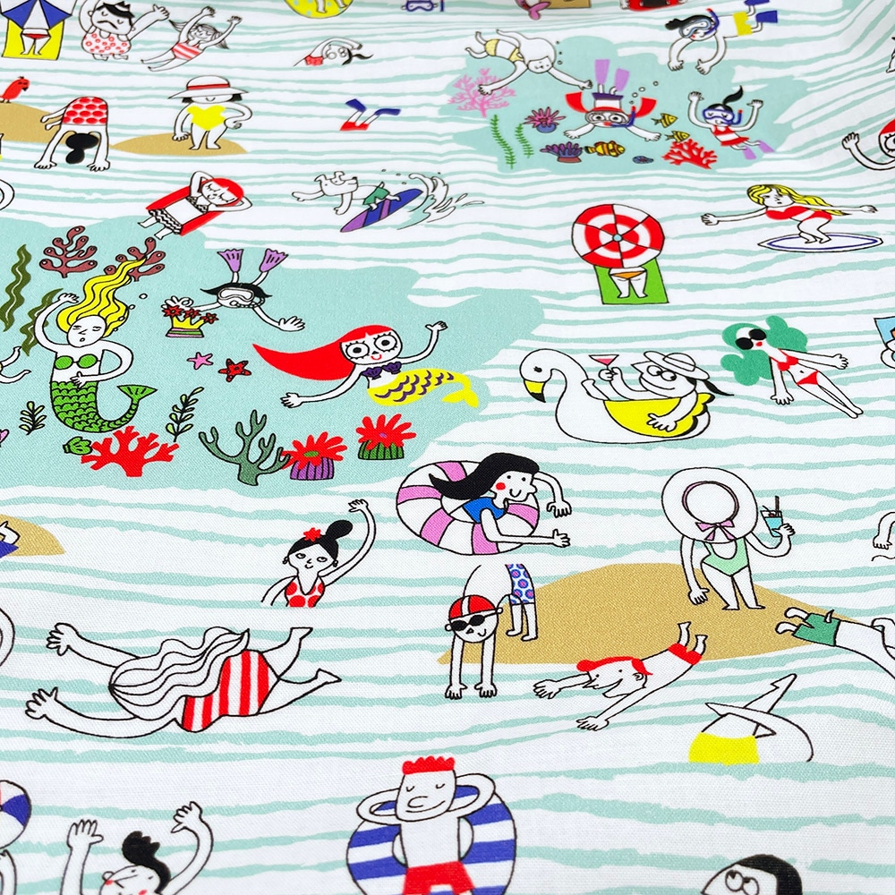 【Riconic】「気ままなリコのある夏の日」 デジタルプリント|シーチング