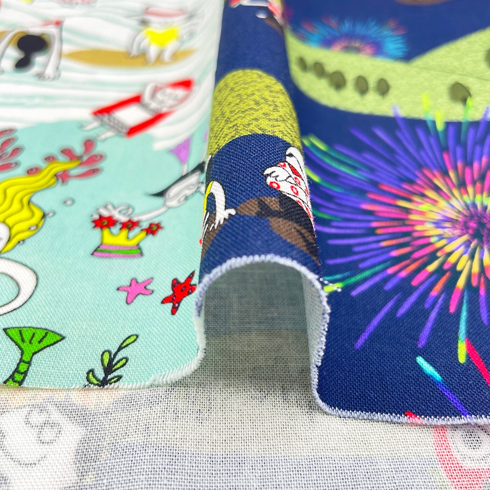 【Riconic】「気ままなリコのある夏の日」 デジタルプリント|シーチング