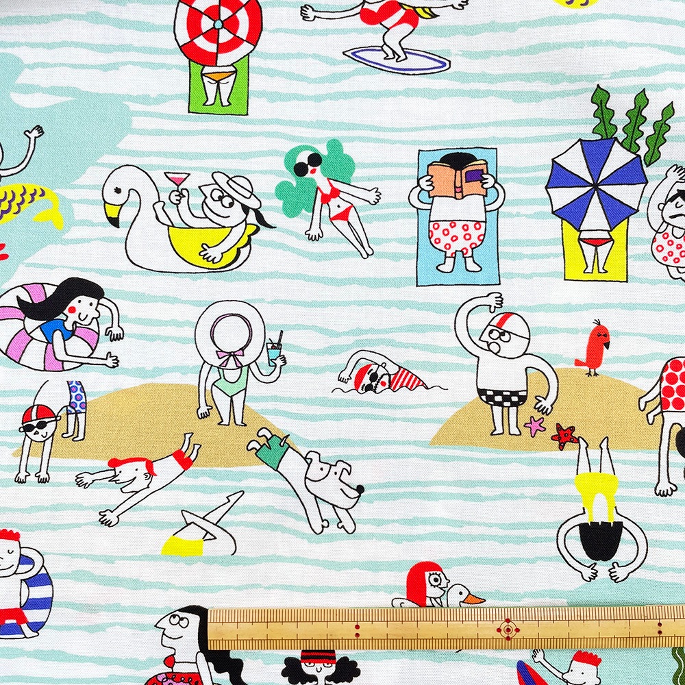 【Riconic】「気ままなリコのある夏の日」 デジタルプリント|シーチング