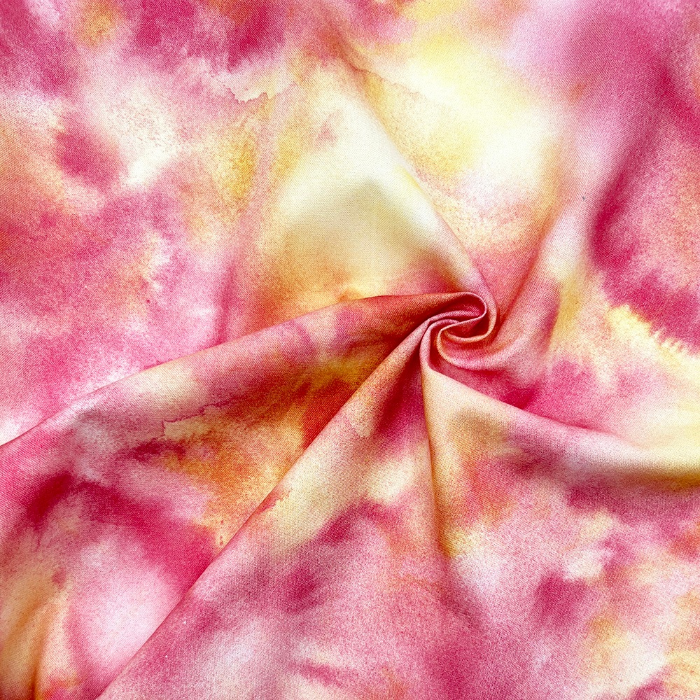 【Riconic】「虹み -Nizimi-」 デジタルプリント|シーチング (ピーチピンク)