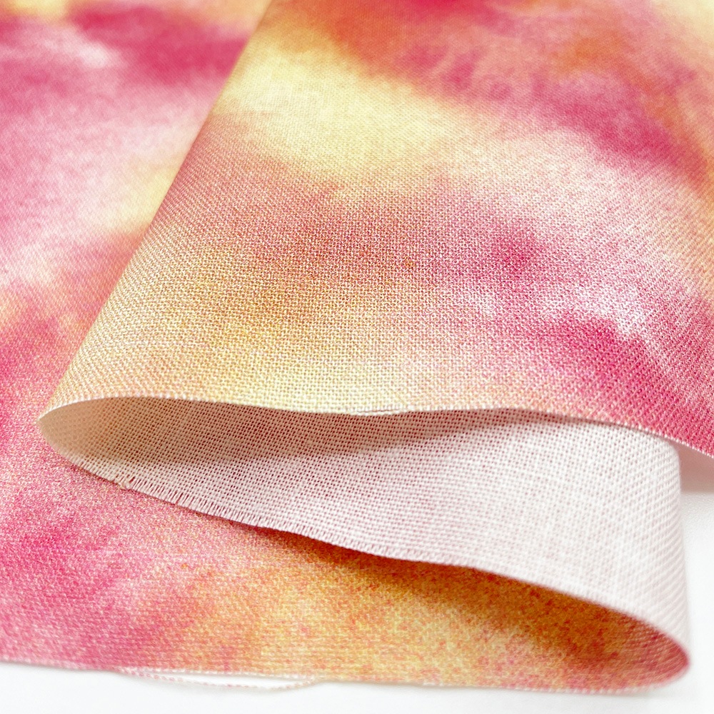 【Riconic】「虹み -Nizimi-」 デジタルプリント|シーチング (ピーチピンク)