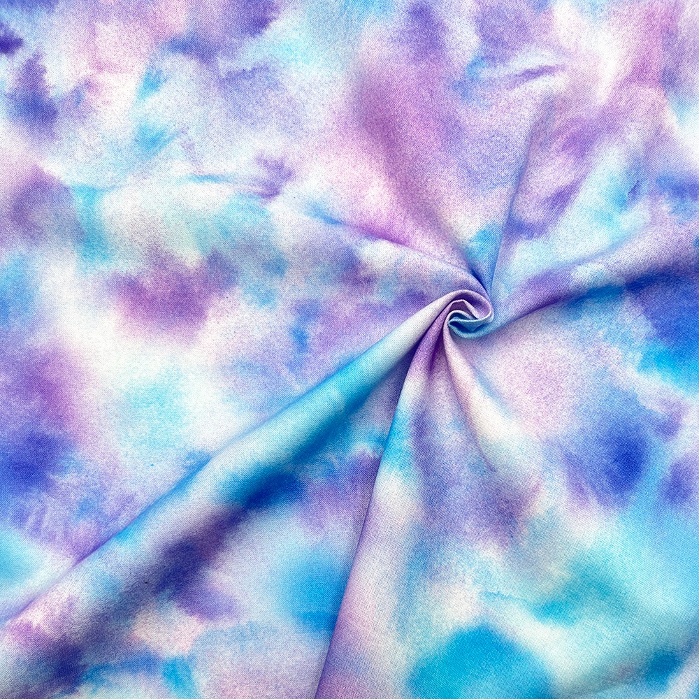 【Riconic】「虹み -Nizimi-」 デジタルプリント|シーチング (プルーンパープル)