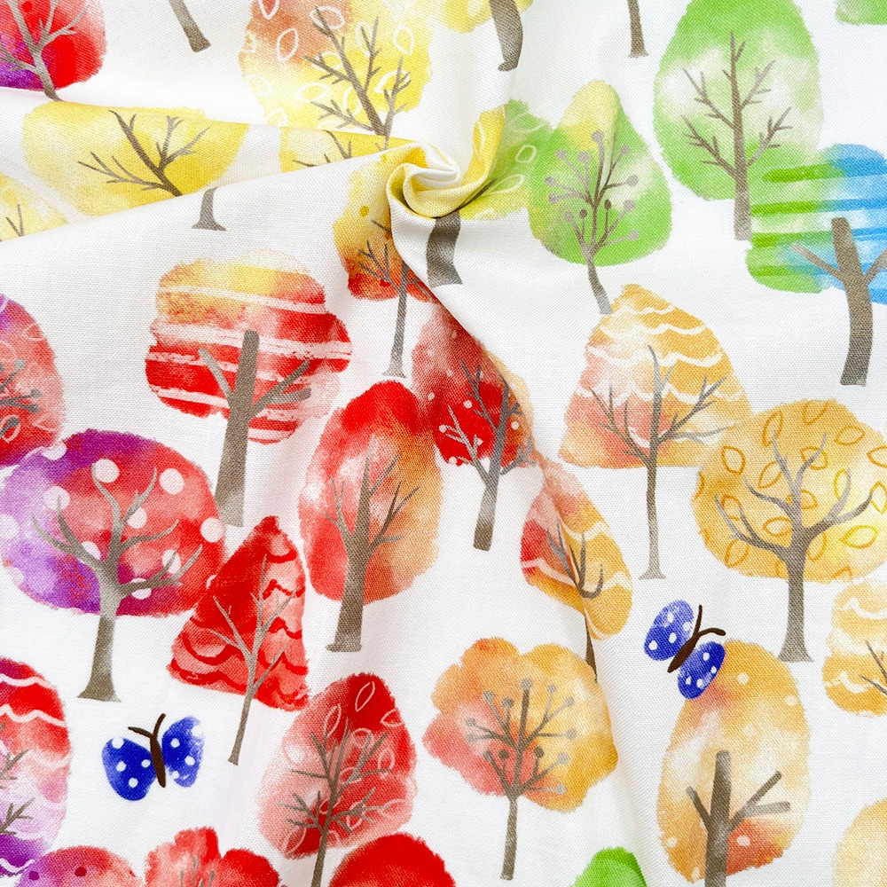 【Riconic】「森が奏でるハーモニー」 デジタルプリント|シーチング