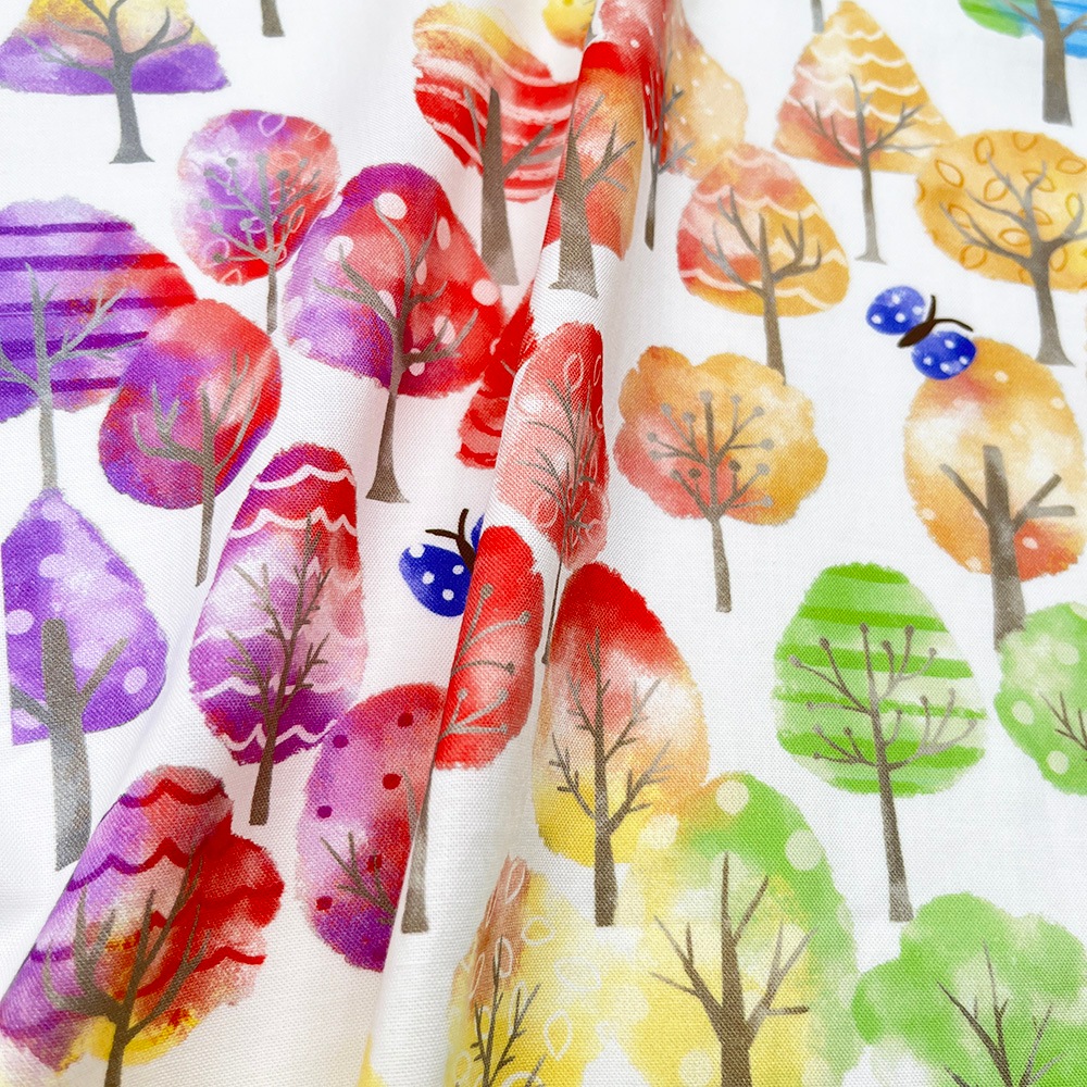 【Riconic】「森が奏でるハーモニー」 デジタルプリント|シーチング