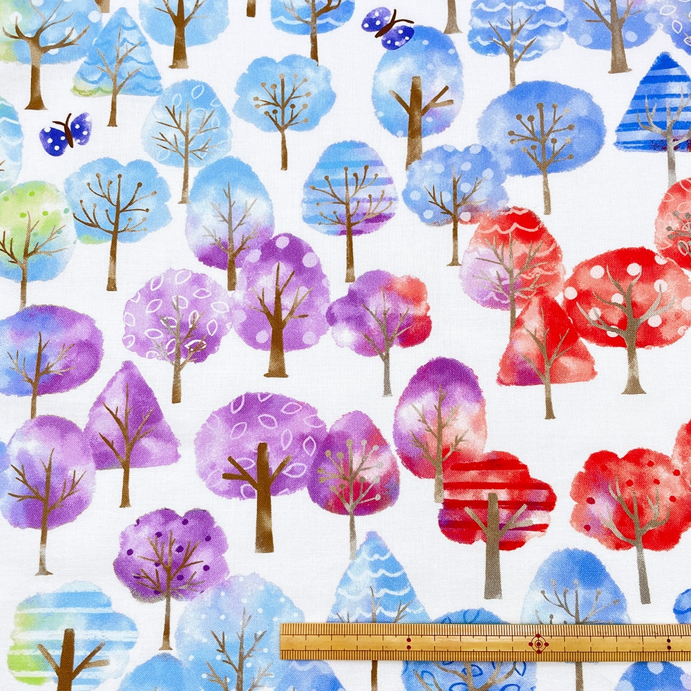 【Riconic】「森が奏でるハーモニー」 デジタルプリント|シーチング