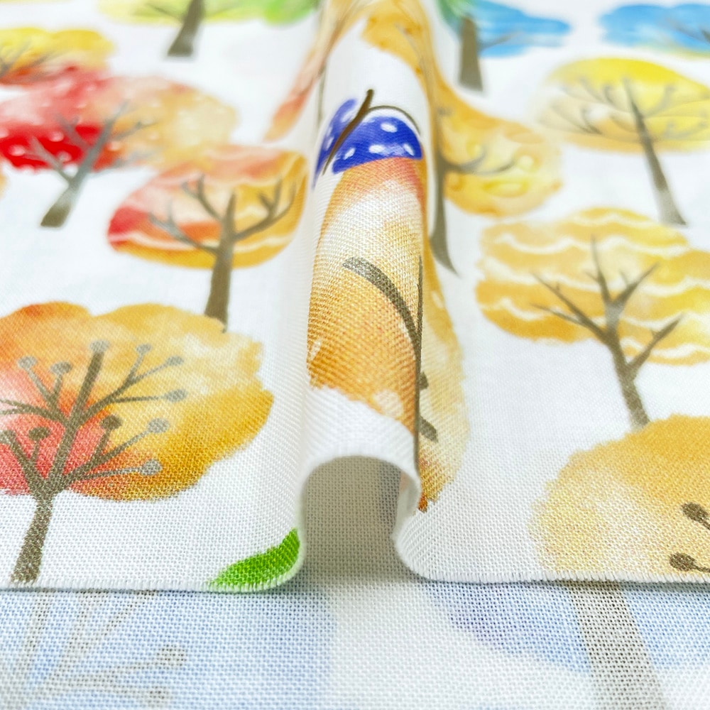 【Riconic】「森が奏でるハーモニー」 デジタルプリント|シーチング