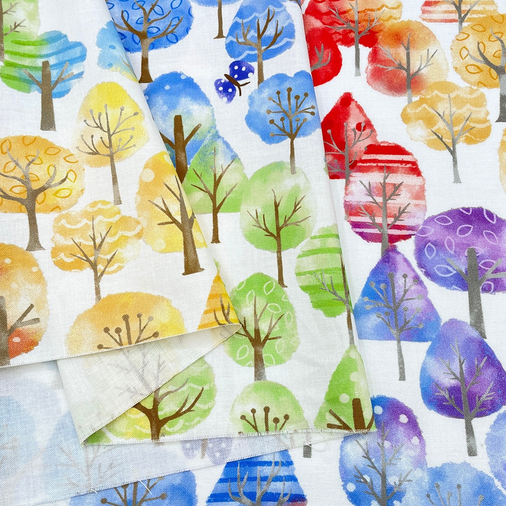 【Riconic】「森が奏でるハーモニー」 デジタルプリント|シーチング