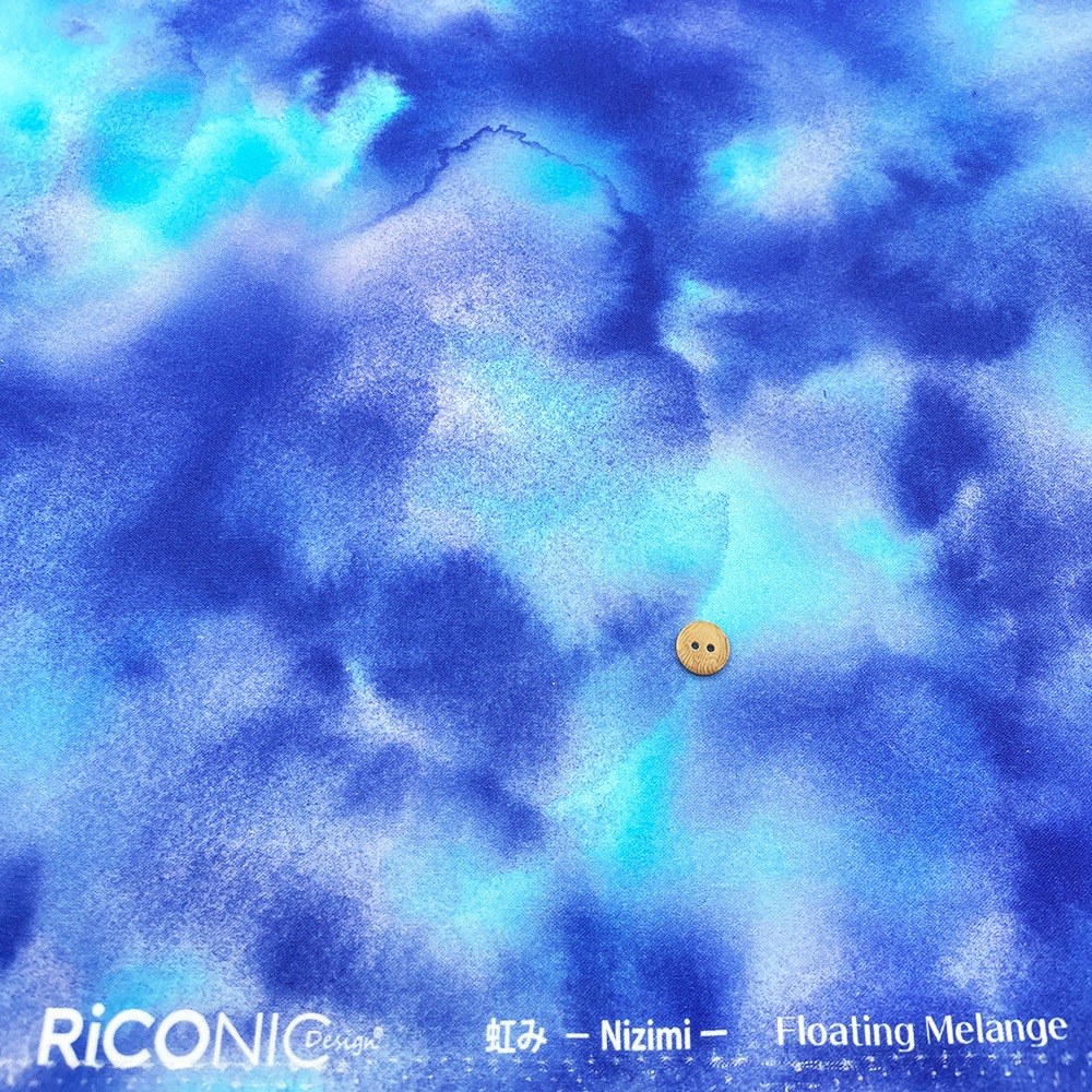 【Riconic】「虹み -Nizimi-」 デジタルプリント｜シーチング (ブルーベリー)
