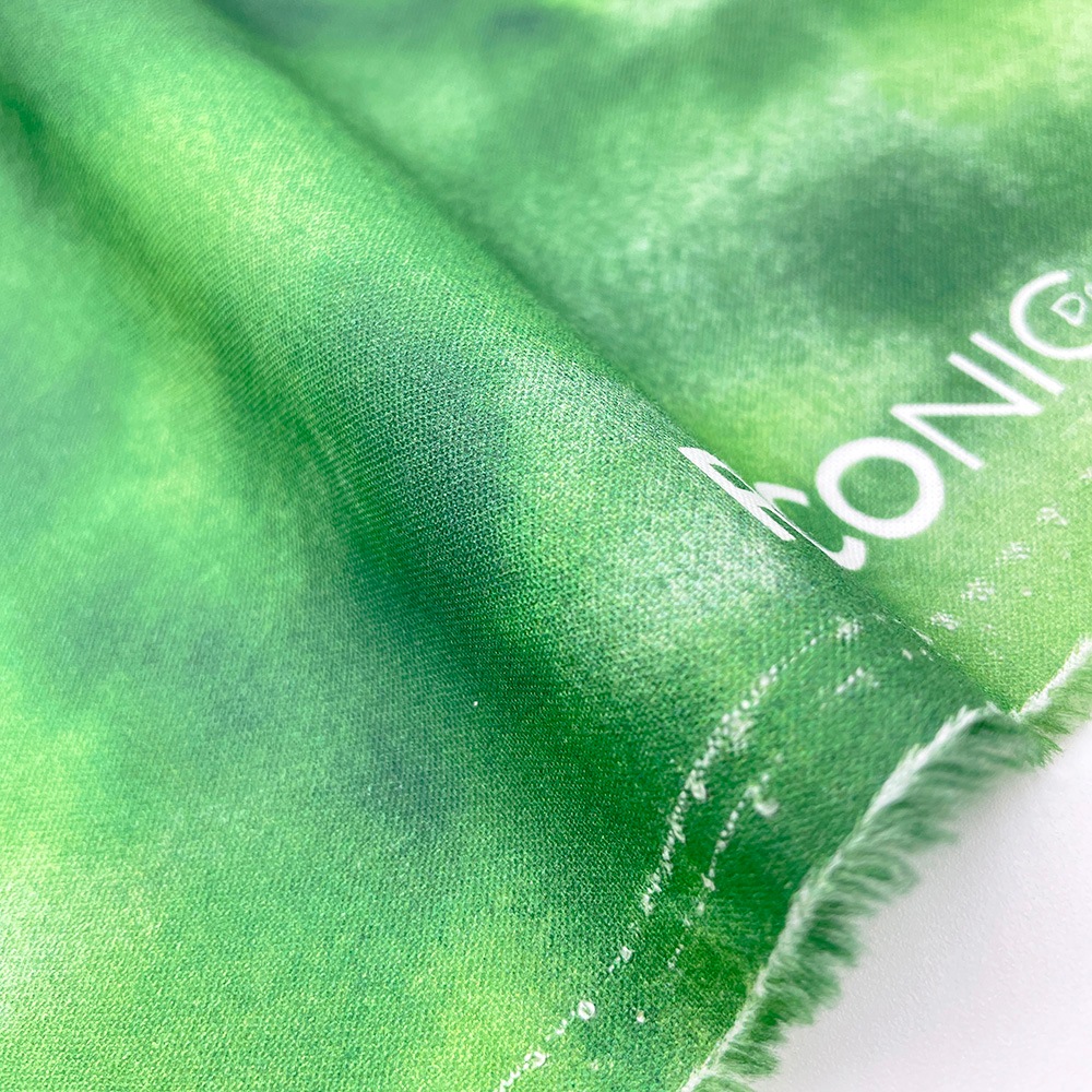 【Riconic】「虹み -Nizimi-」 デジタルプリント|シーチング (キウイグリーン)