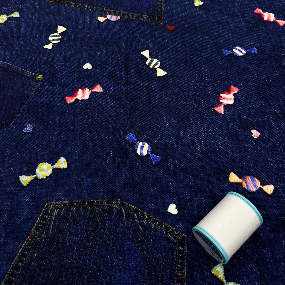 【Riconic】「キャンデニハート」 デジタルプリント|シーチング