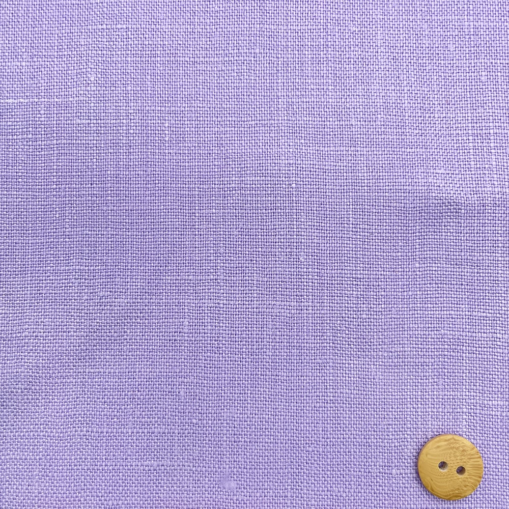 カラフルリネン 広幅25番手ヨーロピアンリネン （ライラック） | 生地