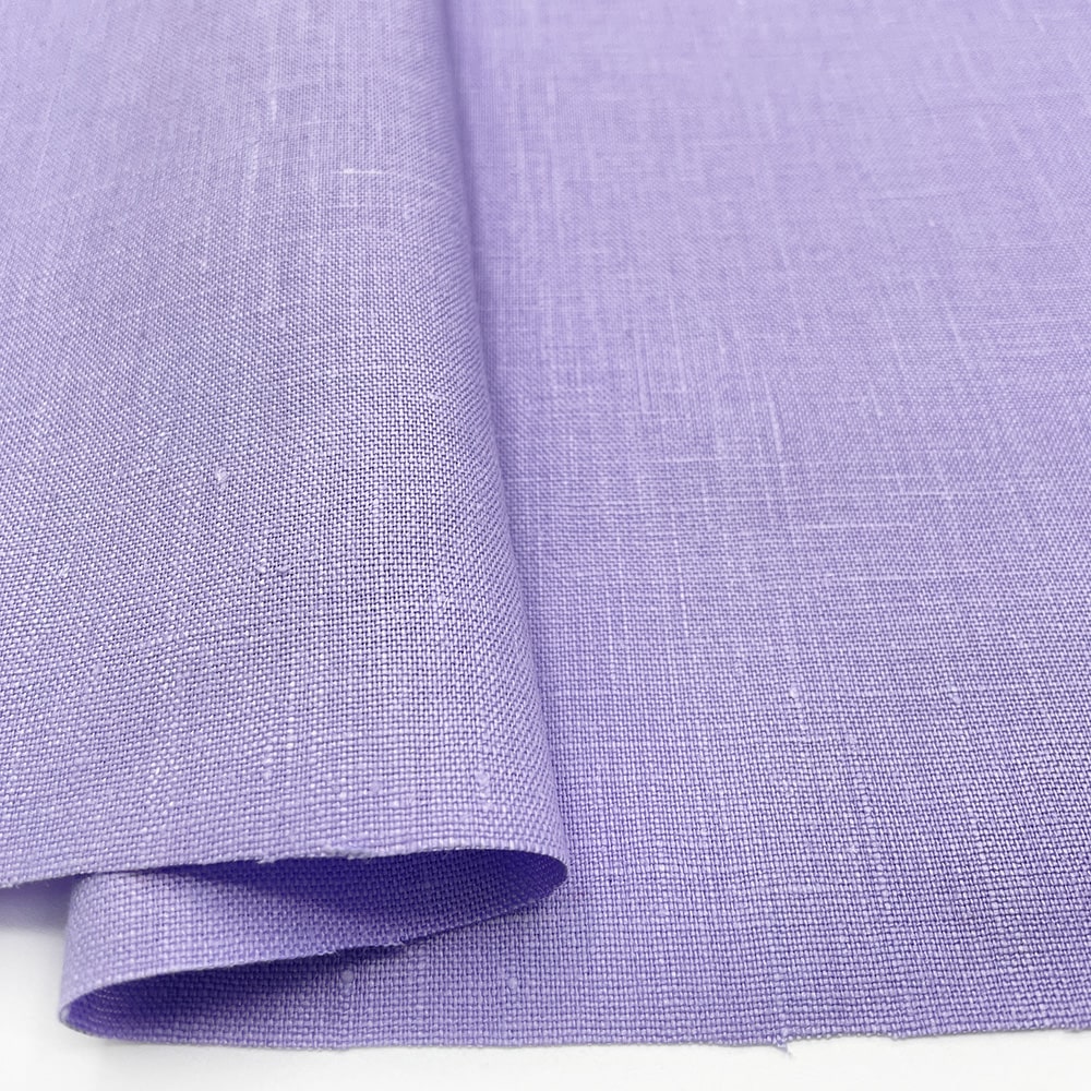 カラフルリネン　広幅25番手ヨーロピアンリネン　（ライラック）　