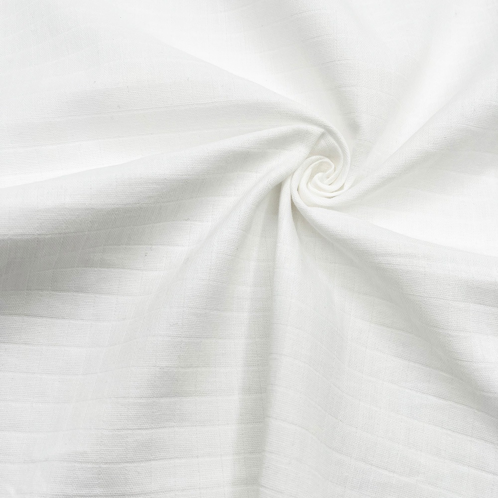 【special price】 国産 格子ダブルガーゼ生地｜無地　ホワイト