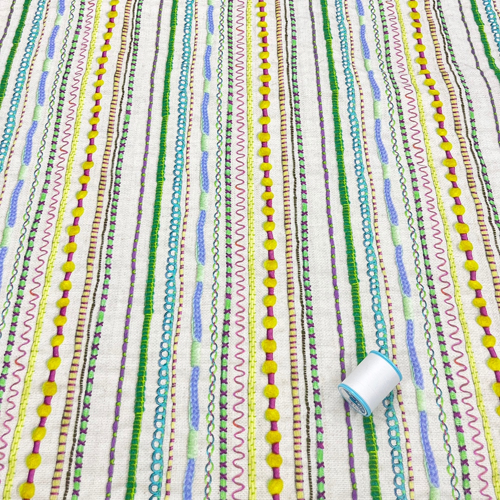 【Riconic】「まっすぐ」 デジタルプリント|キルティング ストライプ