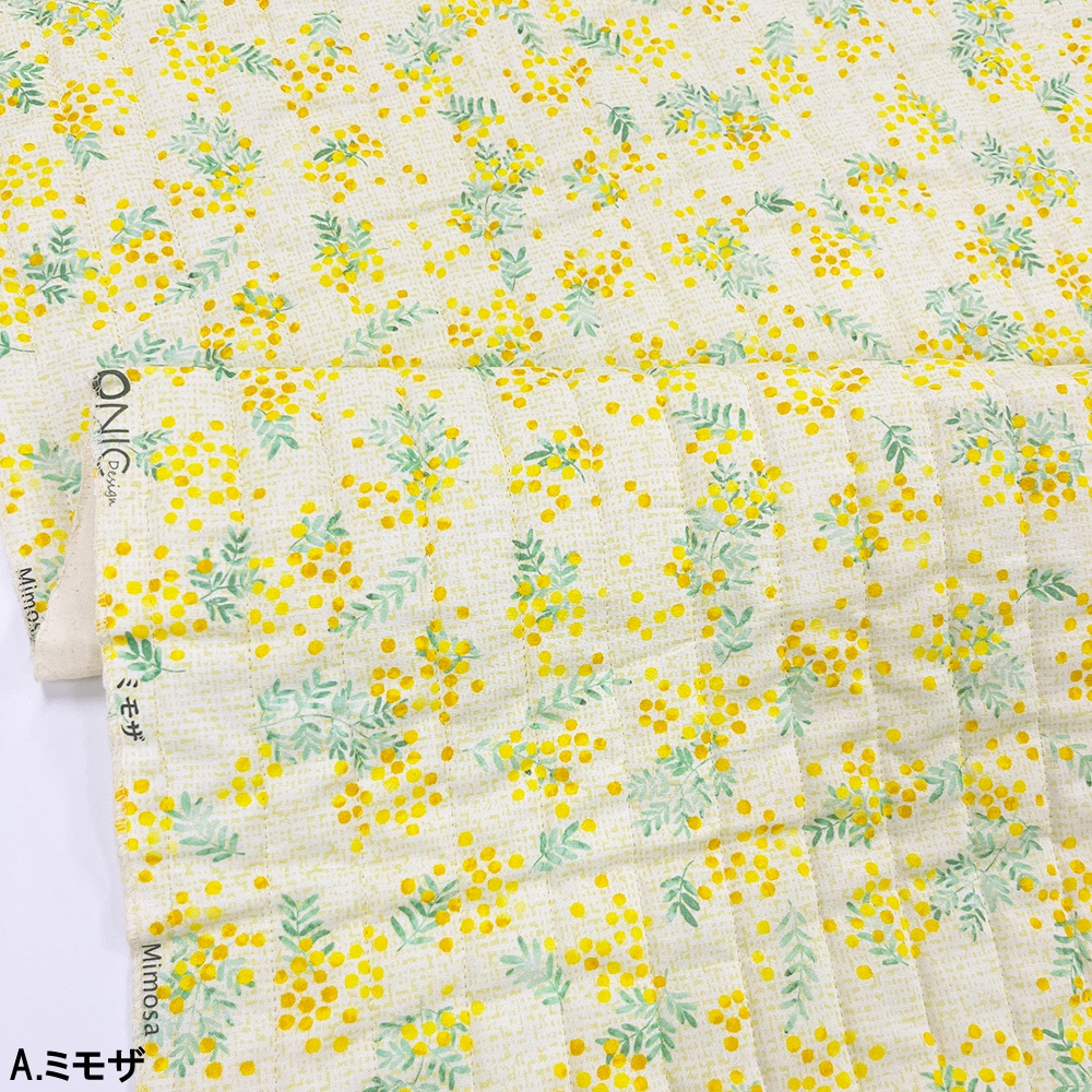 【Riconic】「ハナトミ」 デジタルプリント|キルティング ストライプ