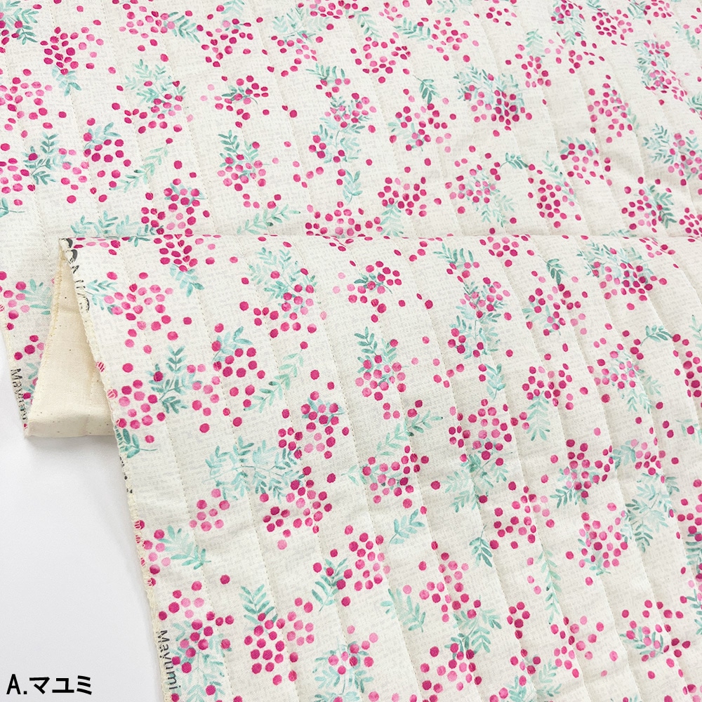 【Riconic】「ハナトミ」 デジタルプリント|キルティング ストライプ