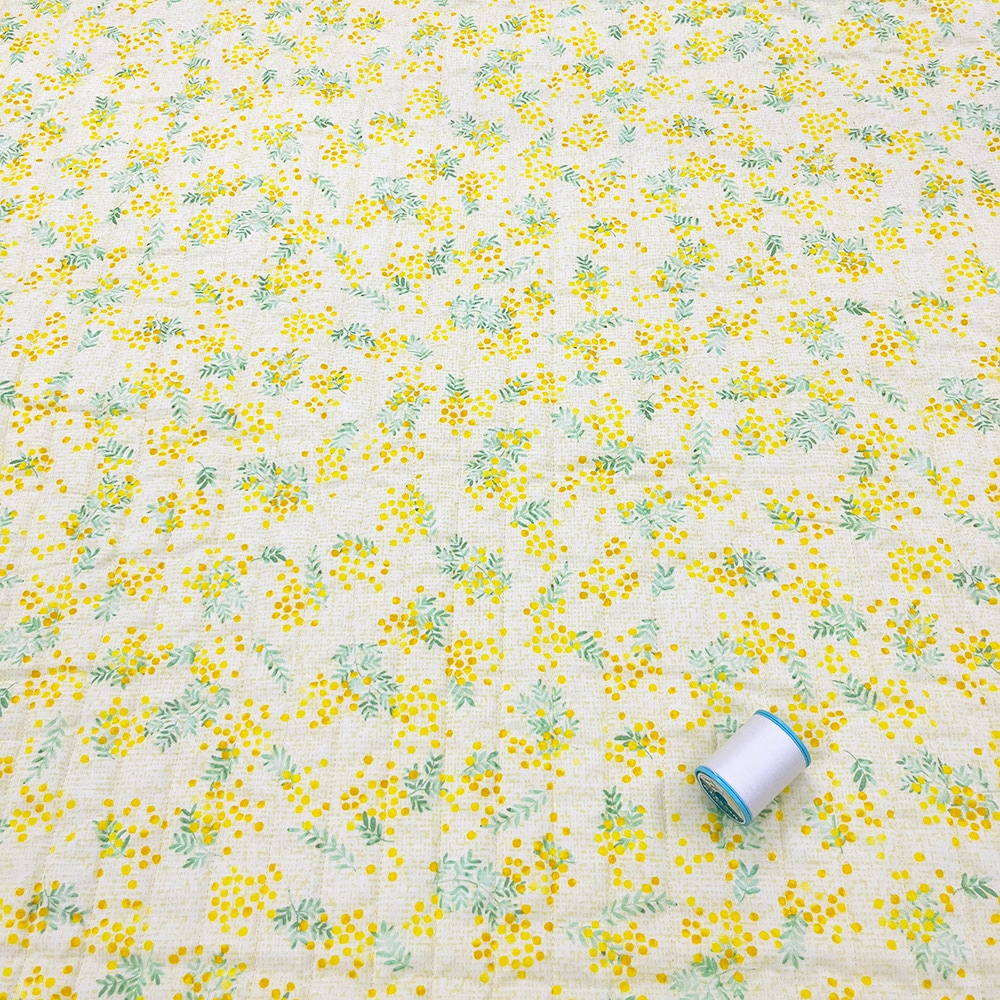 【Riconic】「ハナトミ」 デジタルプリント|キルティング ストライプ