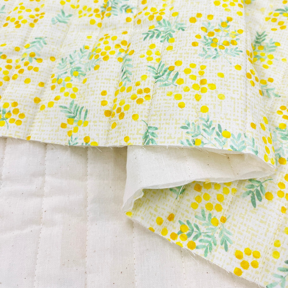 【Riconic】「ハナトミ」 デジタルプリント|キルティング ストライプ