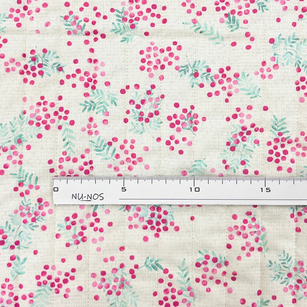 【Riconic】「ハナトミ」 デジタルプリント|キルティング ストライプ