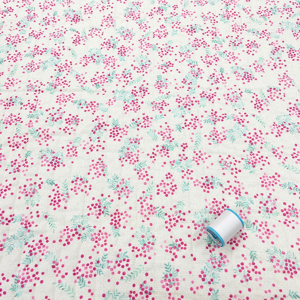 【Riconic】「ハナトミ」 デジタルプリント|キルティング ストライプ