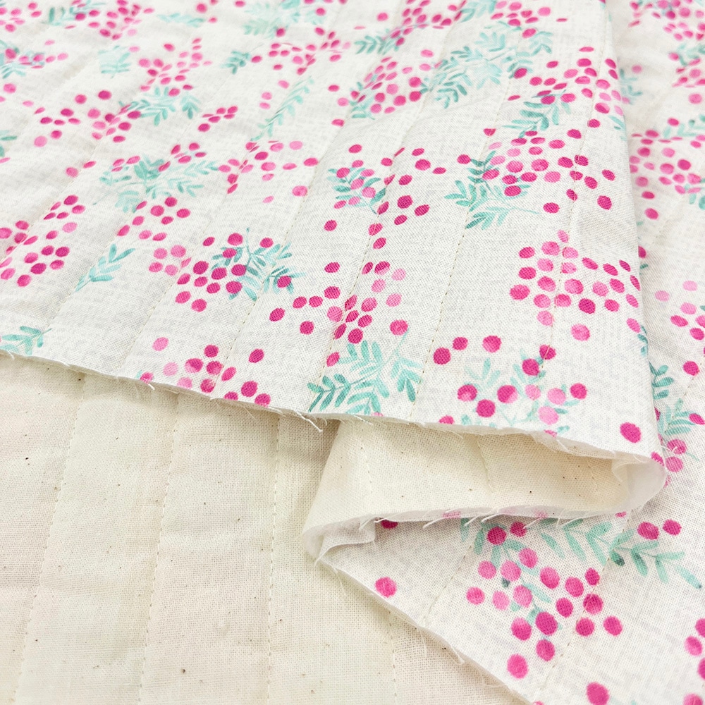 【Riconic】「ハナトミ」 デジタルプリント|キルティング ストライプ