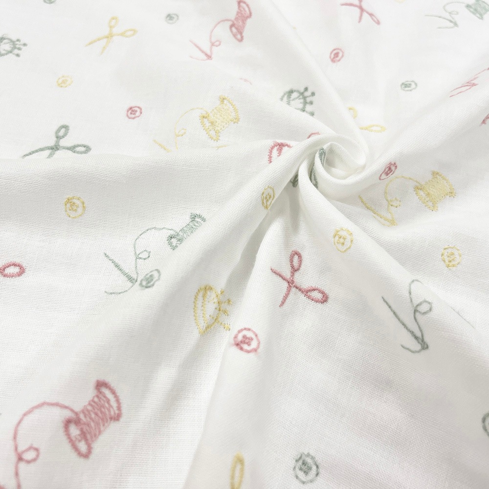 ソーイングマテリアル刺しゅう|ダブルガーゼ 刺繍