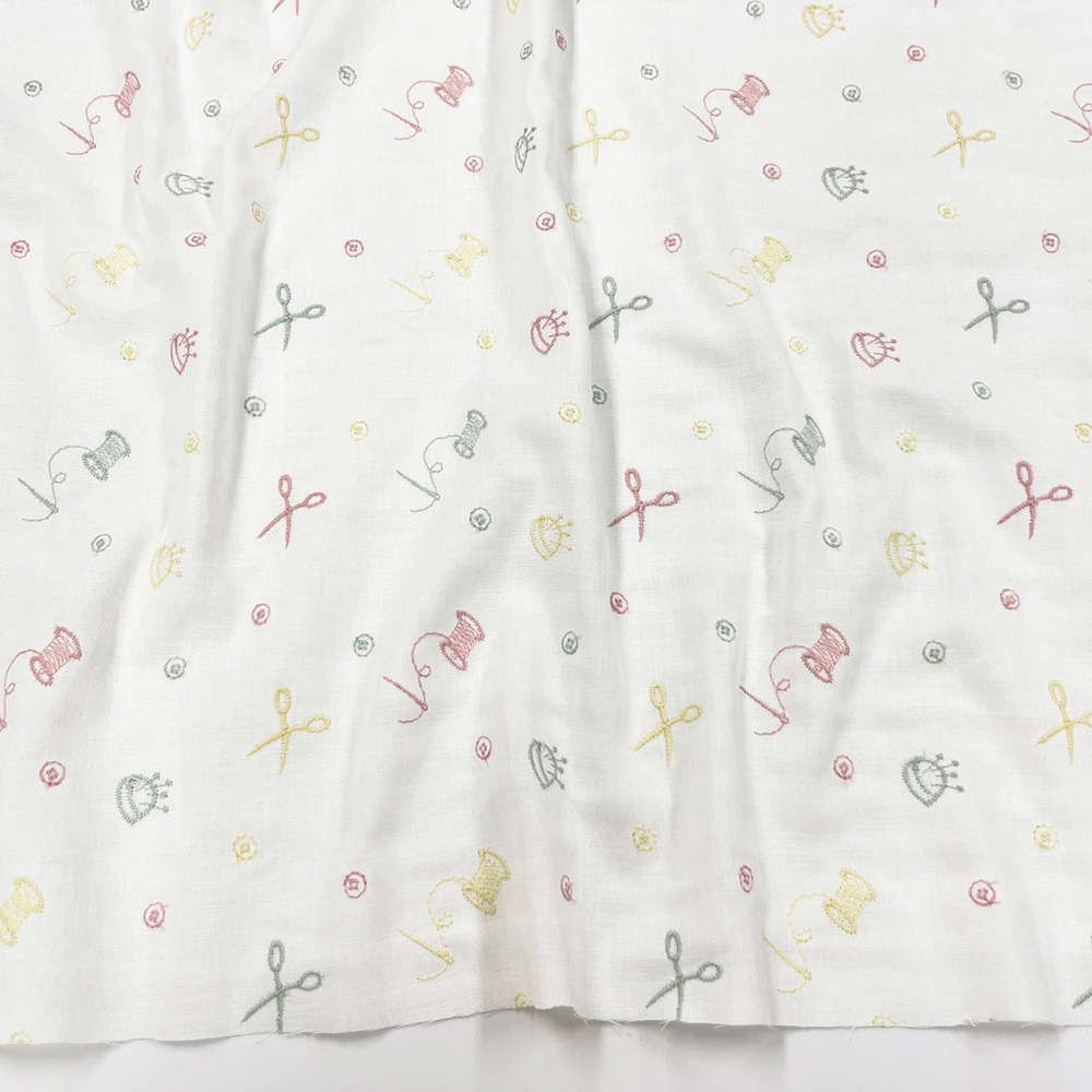 ソーイングマテリアル刺しゅう|ダブルガーゼ 刺繍