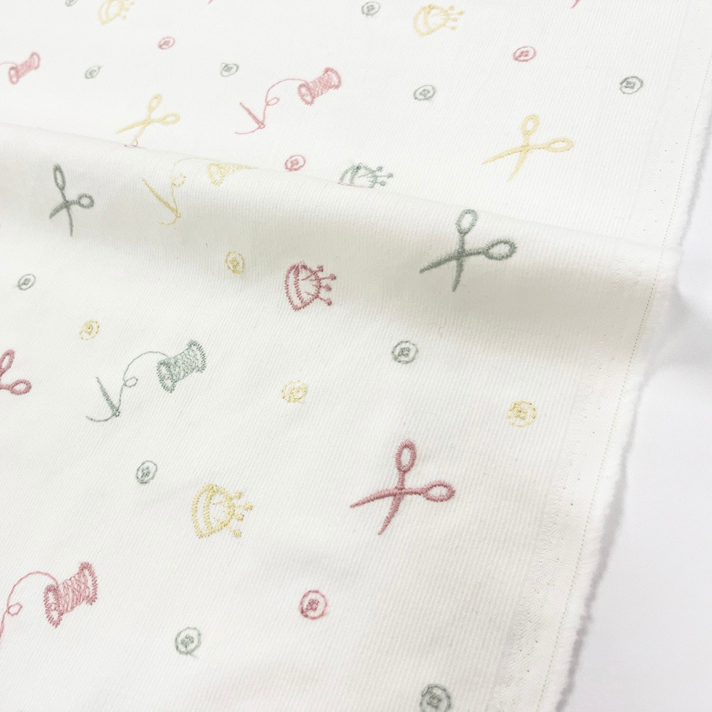 ソーイングマテリアル刺しゅう｜コーデュロイ　刺繍