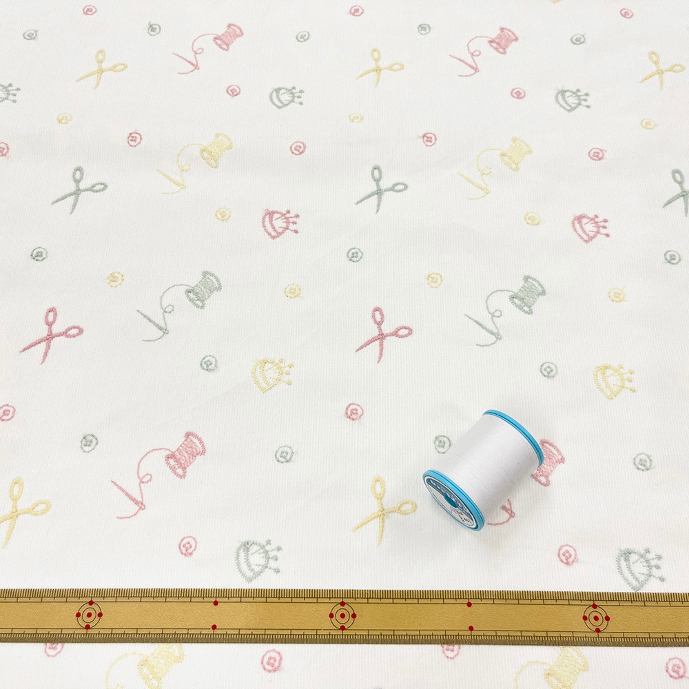 ソーイングマテリアル刺しゅう｜コーデュロイ　刺繍