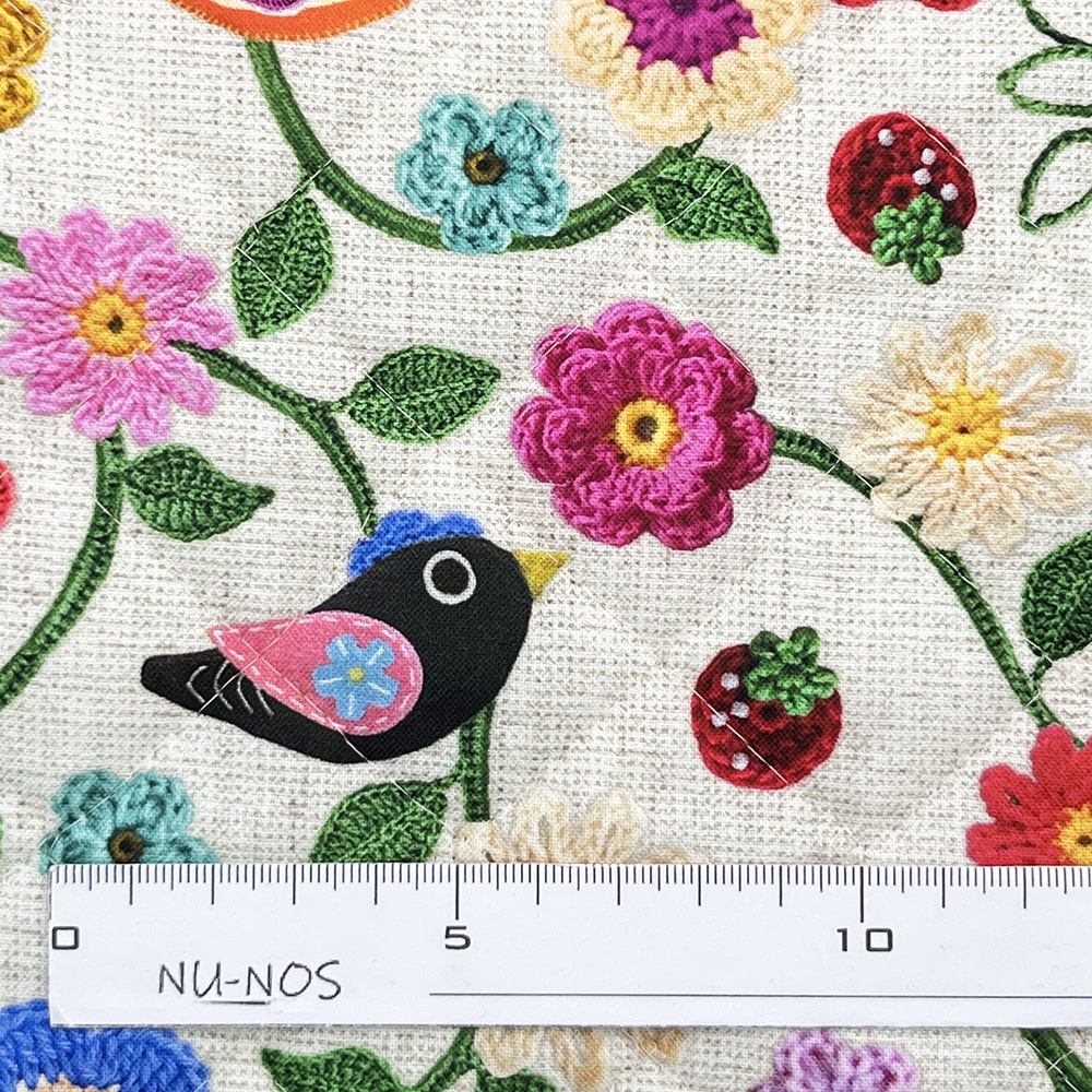 【Riconic】「いちごポリス」 デジタルプリント|キルティング