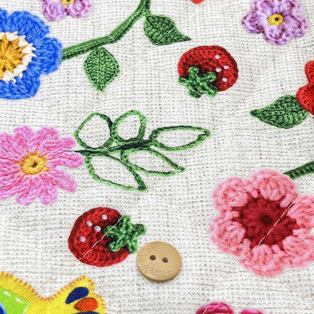 【Riconic】「いちごポリス」 デジタルプリント|キルティング