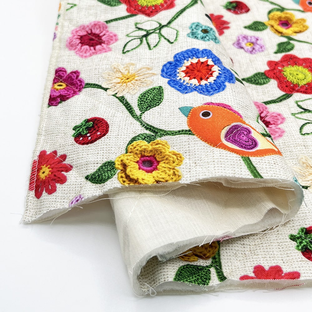 【Riconic】「いちごポリス」 デジタルプリント|キルティング